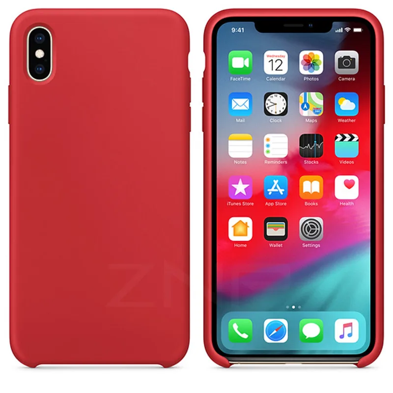Red ZNP мягкий силиконовый чехол для телефона для iPhone 6 6s 7 8 Plus X XS чехол для Max XR чехол для Apple iPhone X XS Max XR оболочка Капа - Цвет: Red