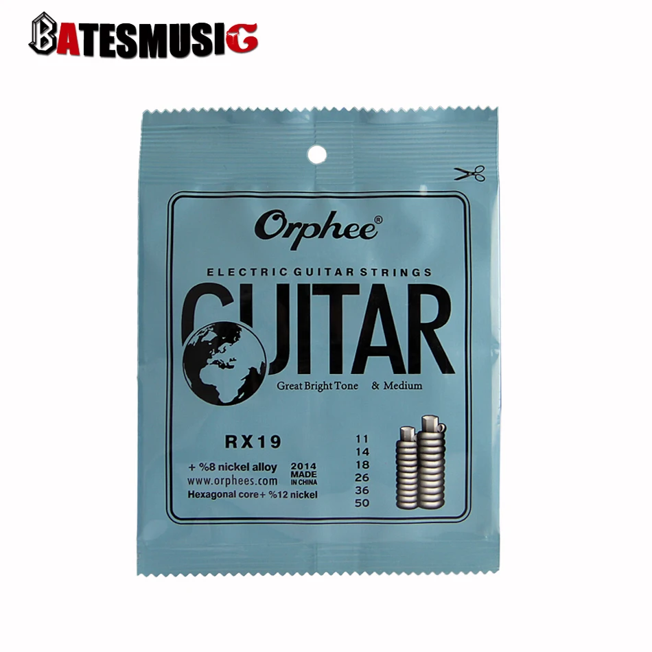 Orphee RX17 6 шт. набор струн для электрогитары(010-046) нить из никелевого сплава Нормальное напряжение светильник и отличный яркий тон