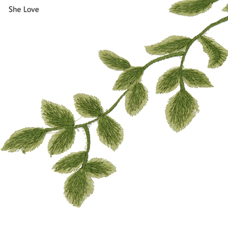 2 шт. женские кружевные нашивки с зеленым лесом | Дом и сад