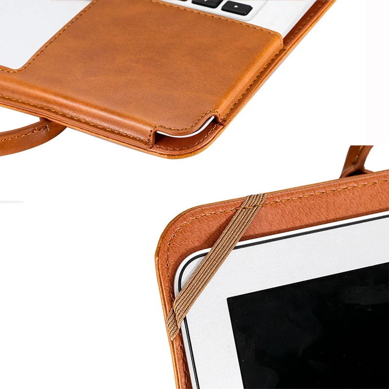 Кожаный чехол-подставка для MacBook Air Pro retina 11, 12, 13, 15 дюймов, чехол-книжка, роскошная сумка для ноутбука, чехол s PU