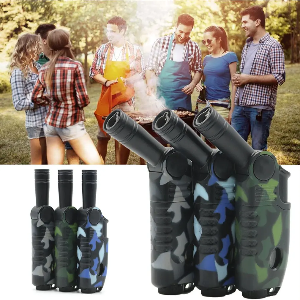 Прямая газовая зажигалка Бутановая Зажигалка в форме распылителя ветрозащитная