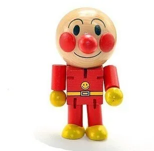 Детские деревянные детские игрушки из мультиков аниме мини Anpanman кукла