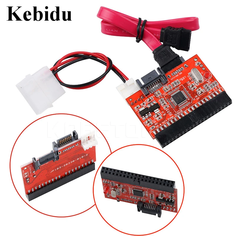 Адаптер Kebidu SATA IDE для 40 pin 2 5 дюйма конвертер жестких дисков с поддержкой ATA 133 100 HDD CD