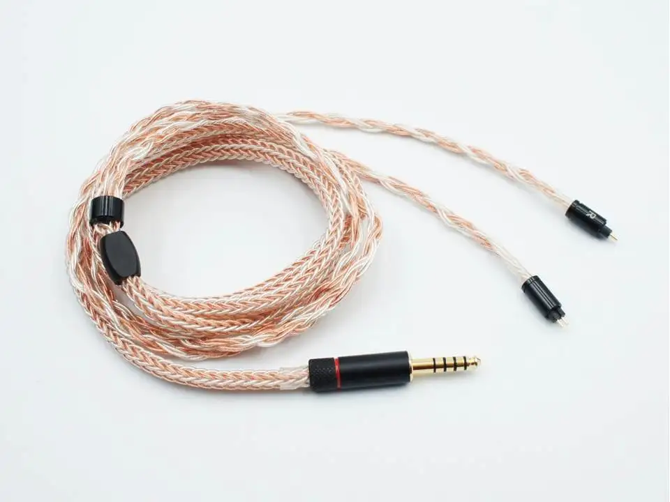 2Pin 4.4mm ISN Audio H16 16 Shares одиночные Кристальные медные и посеребренные смешанные HiFi наушники для меломанов кабель - Цвет: 2Pin 4.4mm