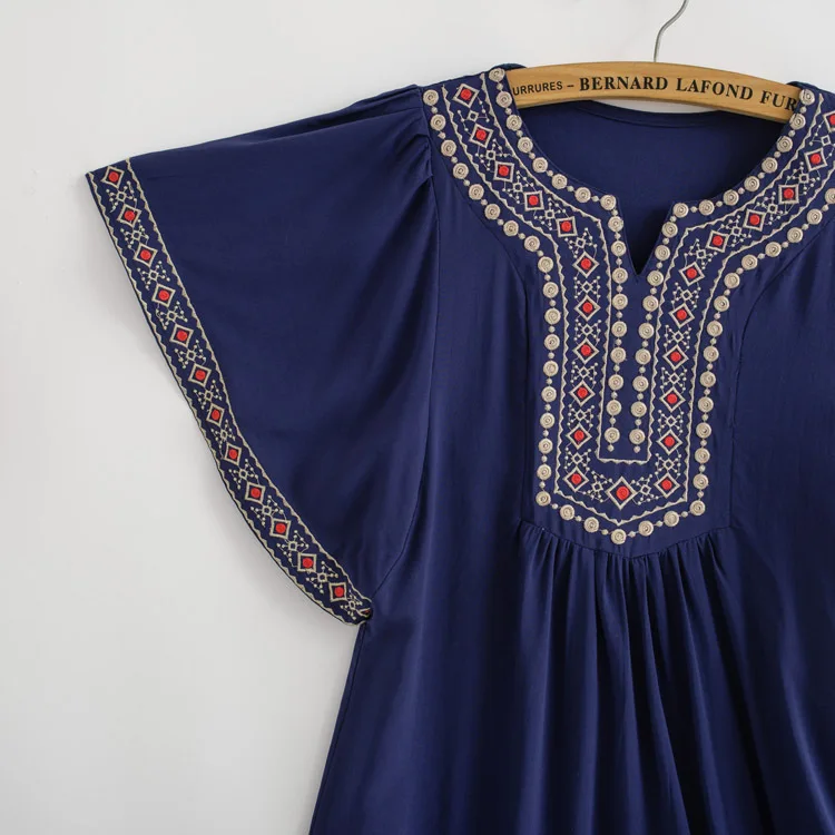 Платье макси с вышивкой для беременных необычное фото летнее платье плюс | Мать и