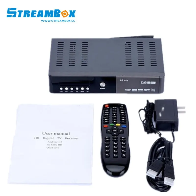 Бесплатная подписка на каналы Сингапур A8 плюс ТВ Box/Combo DVB-S2 DVB-T2 + C (HD) Wi-Fi открыть
