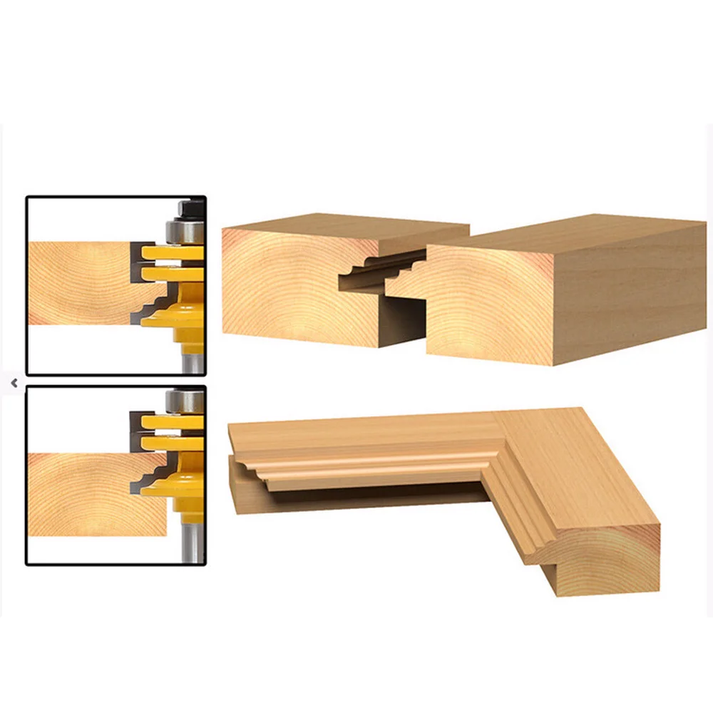 

Woodworking Milling Cutters Knife Door Knife Glass Door and Window Knife 1/2 Wood Carving Tool Woodworking Cabinet Door Knife