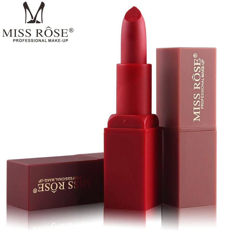 Матовая губная помада бренда Miss Rose 12 цветов mate Batom косметика стойкий нюдовый