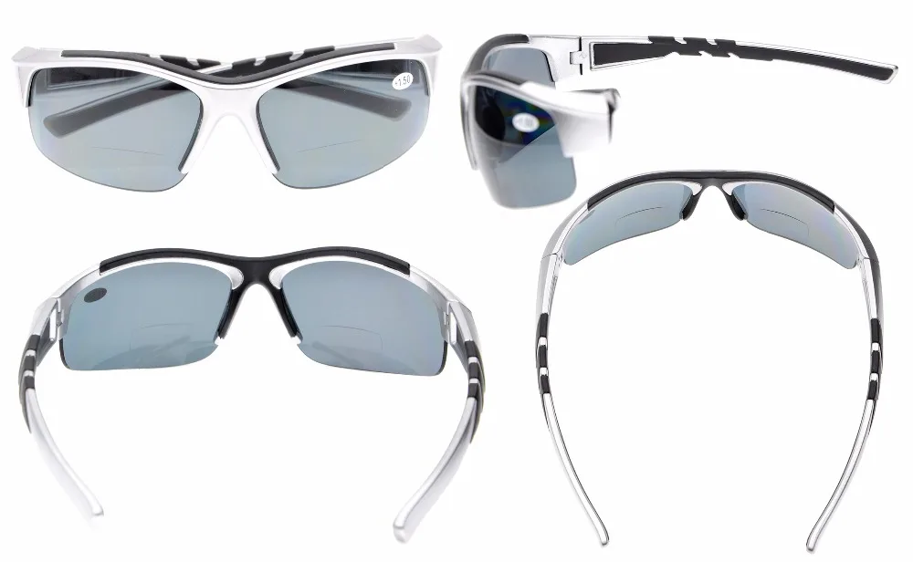 TH6226PGSG Eyekepper TR90 небьющиеся спортивные поликарбонатные поляризованные бифокальные Солнцезащитные очки без оправы+ 1,50/+ 2,0/+ 2,5