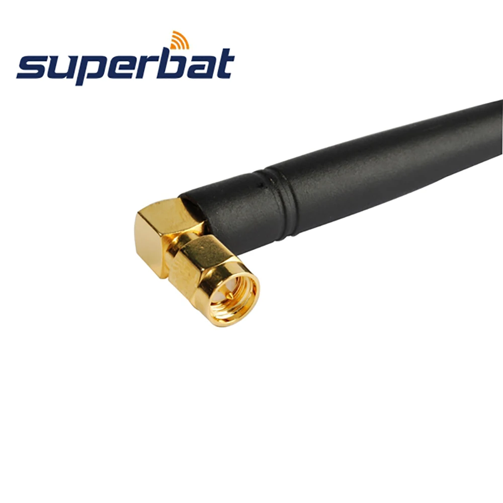 Резиновый усилитель воздушного сигнала Superbat 434 МГц 2 дБи 112 мм GSM антенна черная