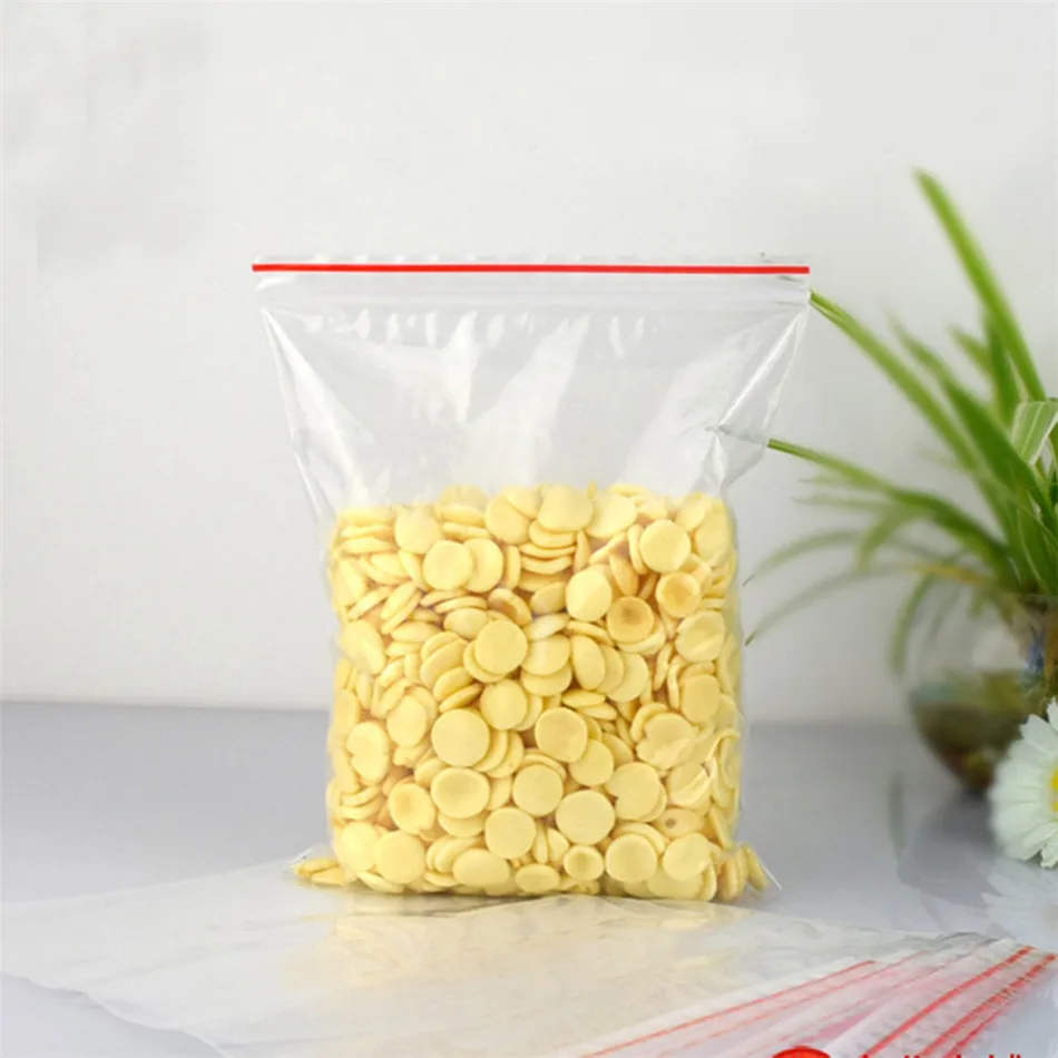 100 шт пластиковые пакеты Ziplock упаковка для пищевых продуктов ювелирные изделия небольшой замок типа молния сумки прозрачные свежие сохраняя пыленепроницаемый для хранения конфет