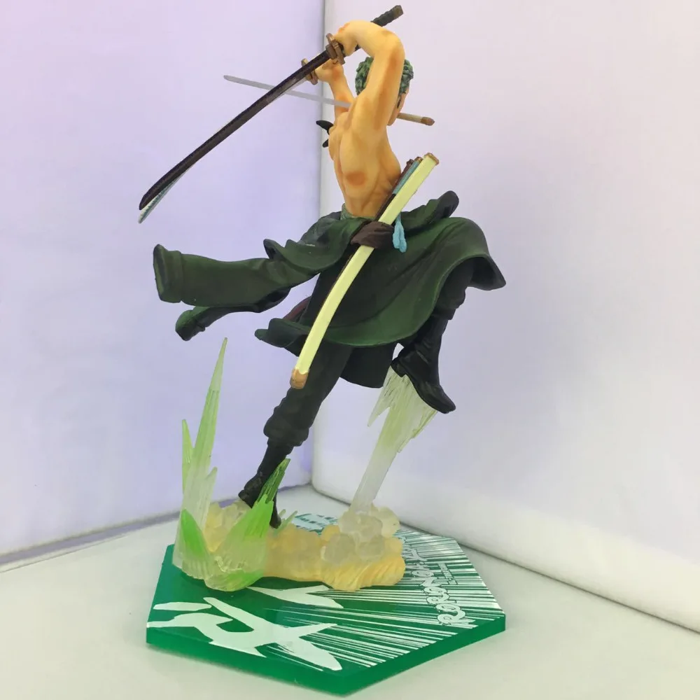 Huong Аниме Фигурка 19 см цельные Figuarts Roronoa Зоро Gokutora Охота ПВХ фигурка Коллекционная