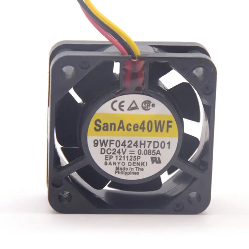 Для Sanyo 9WF0424H7D01 4015 40 мм 24В 0.085A Вентилятор охлаждения водонепроницаемый серверный