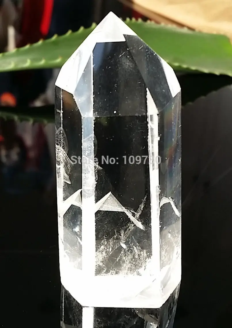Бесплатная доставка Редкий Натуральный Пирамида прозрачный кварцевый кристалл