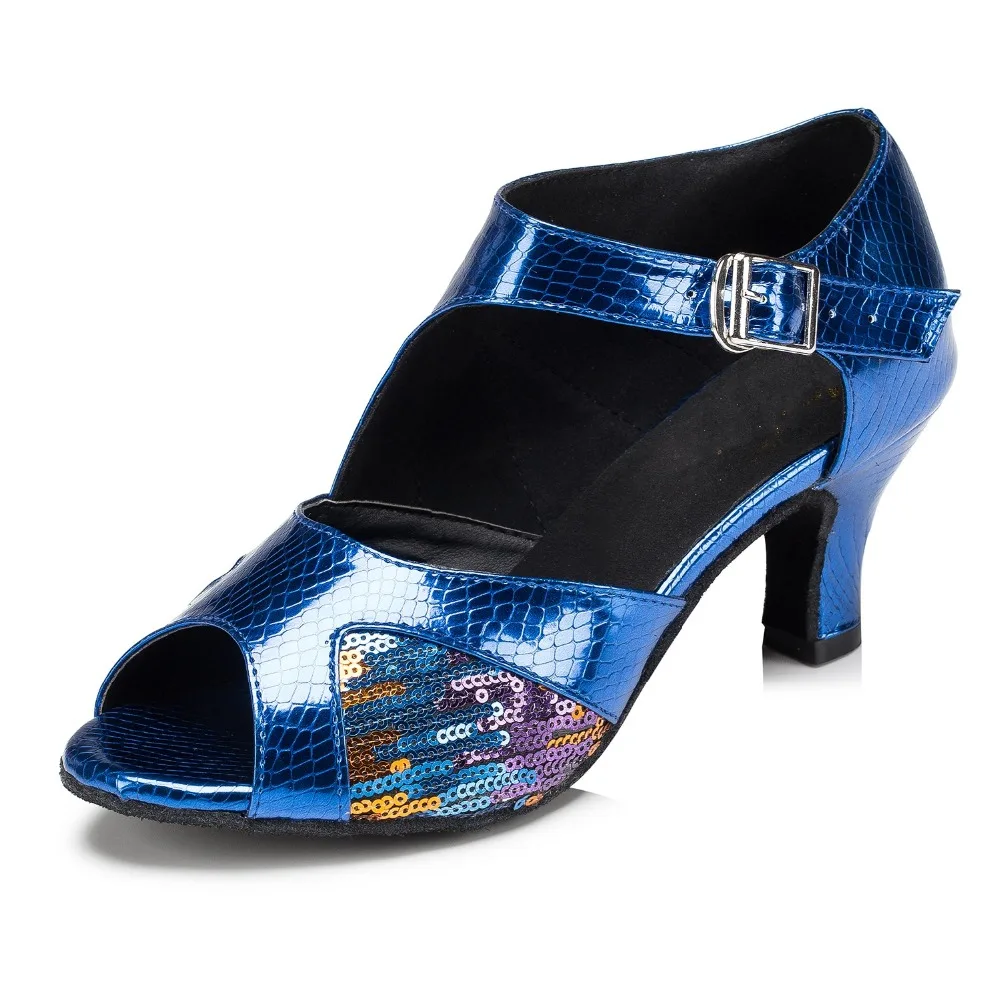 Women Salsa Dancing Shoes Ballroom Latin Dance Ladies Glitter High Heel Free shipping JuseDanc | Спорт и развлечения