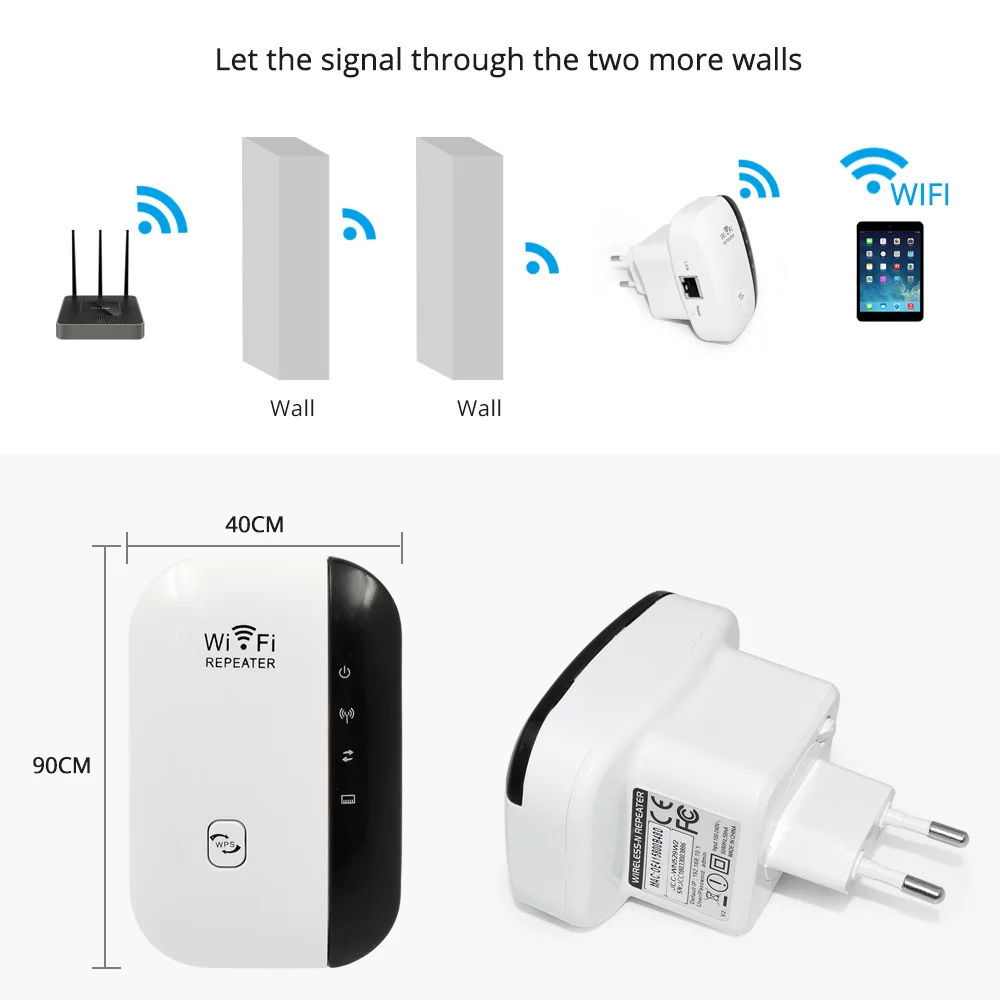 Беспроводной N Wifi ретранслятор 802.11n/b/g сеть расширитель маршрутизатор 300 Мбит/с