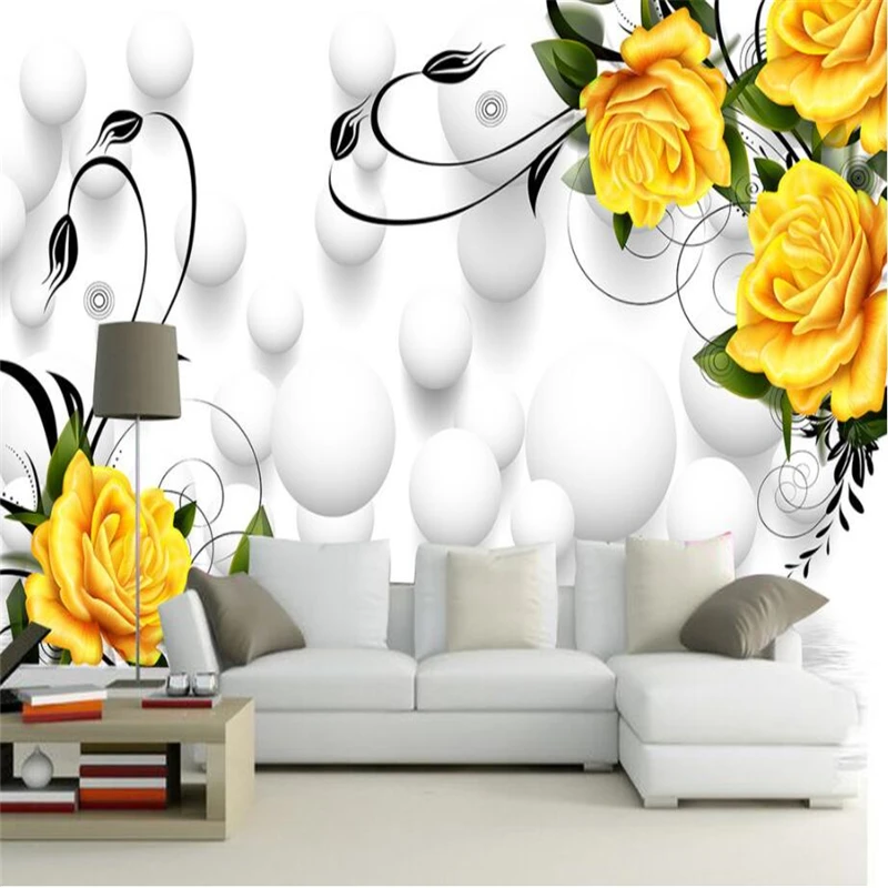 Обои на заказ 3D стерео фотообои с изображением розы мечты Настенные обои для