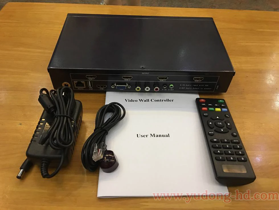 Настенный видео контроллер HDMI 2x2 USB + VGA AV TV с полностью цифровым обрабатывающим