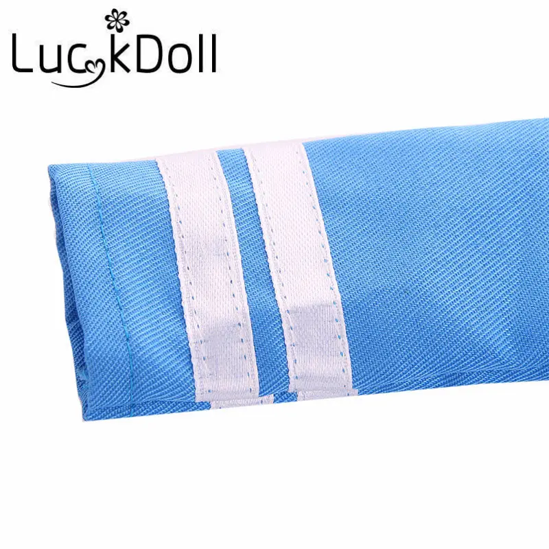 Пижама LUCKDOLL с воротником в морском стиле подходит для 18-дюймовых американских