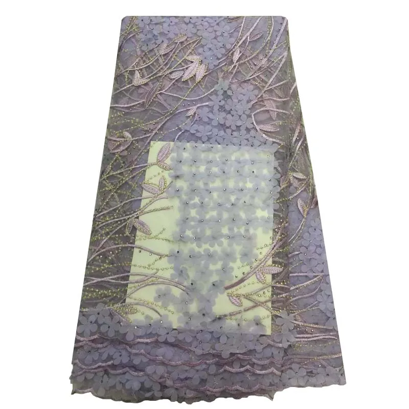 Чирок африканский шнурок ткани французский чистая кружевной со стразами