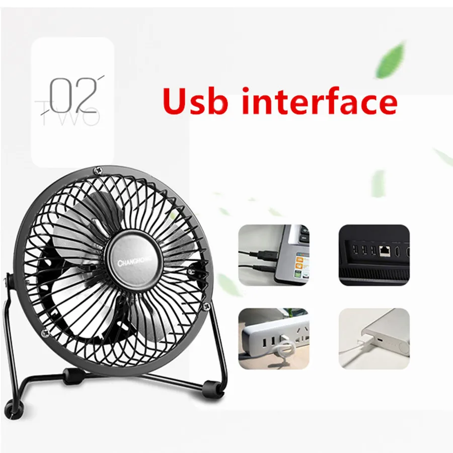 Yjhumidifier USB портативный вентилятор dc 5 В небольшой стол 4 лезвия кулер охлаждающий