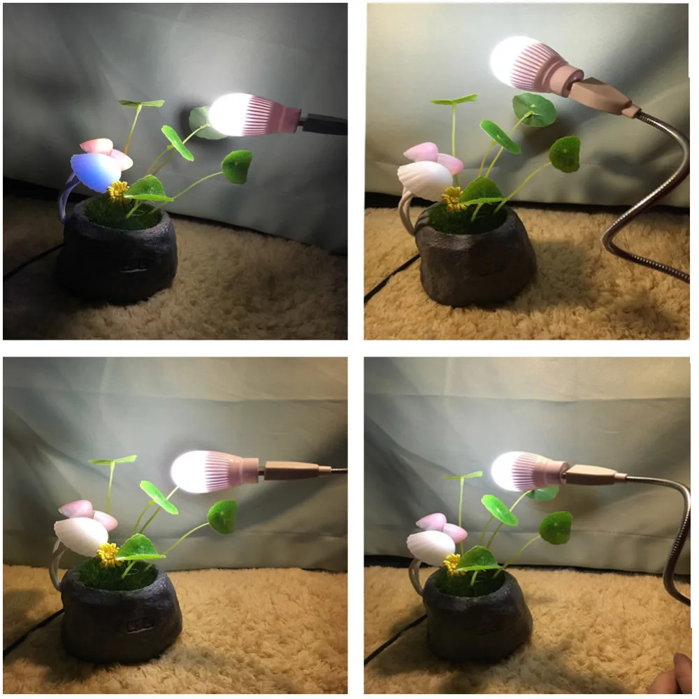 Светодиодная лампа для ночного освещения лампочка USB настольная компьютера