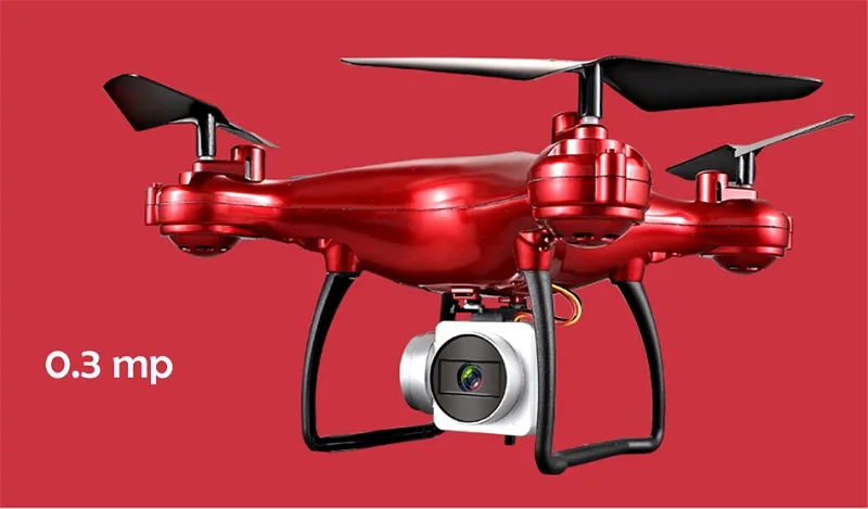 0.3mp Red Дешевый Радиоуправляемый Дрон L300 Профессиональный Дрон Квадрокоптер с 1080p HD камерой 2,4G Wifi 4 оси Ariel фотография fpv RC вертолет - Цвет: 0.3mp Red