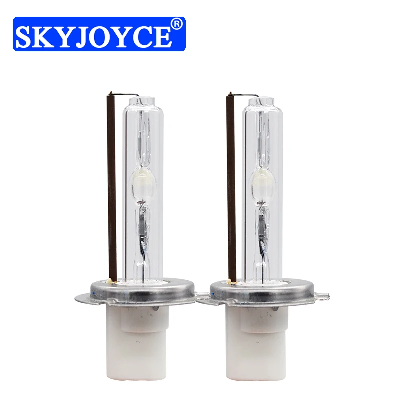 SKYJOYCE 12V 24V 75W 100W HID Лампа H1 H7 H11 9005 D2H Ceramice Base лампа 4300K 6000K для 8000 W комплект