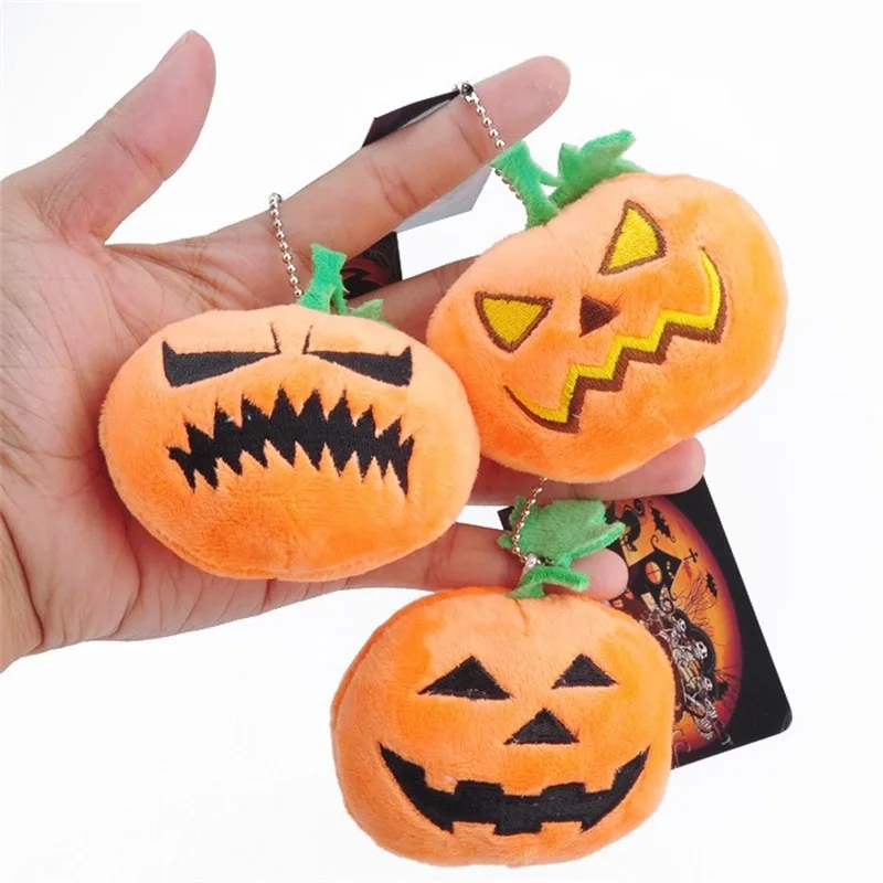 small pendant keychains Plush toy Halloween Christmas Gifts Pumpkin Plush stuffed Doll Toys For Kids stuffed doll Halloween Gift