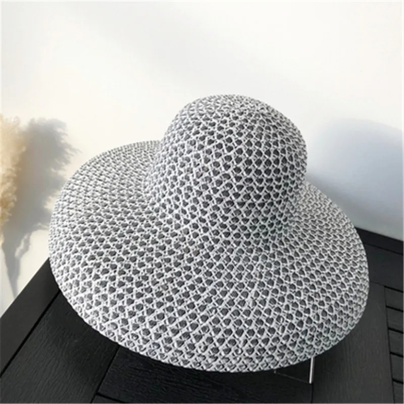 Летняя соломенная шляпа для женщин 2019 Модная элегантная женская широкие