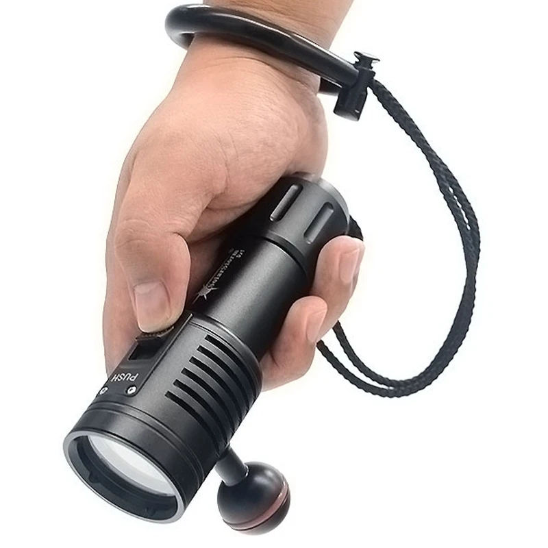 Portable Led Torch Light Diving Flashlight Scuba Photography Lamp Underwater Video 4 Cree With 18650 Battery | Освещение
