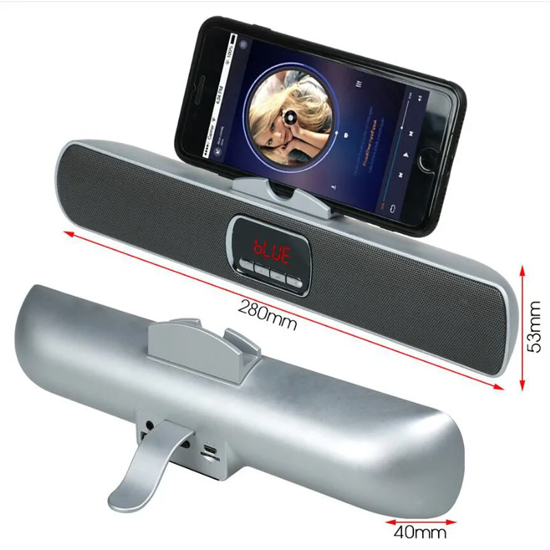 Davupine Bluetooth динамик для мобильного телефона Mp3 плеер USB диск TF слот для карты fm-радио для ноутбука компьютер громкий динамик усилитель 2X5 Вт
