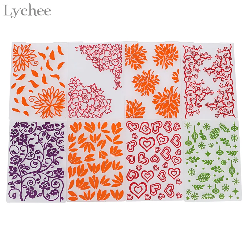 Пластиковая Цветная папка Lychee Life для тиснения скрапбукинга кленового листа