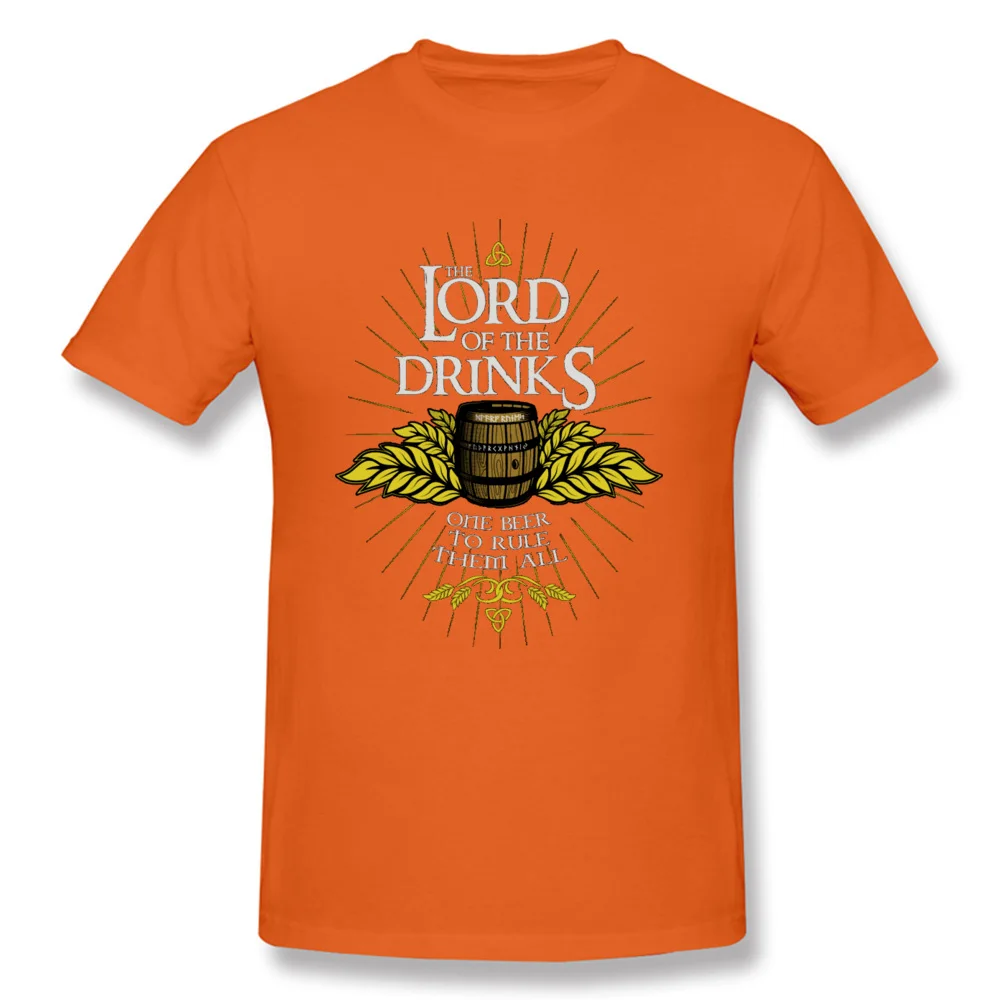 Футболка LORD OF DRINKS Мужская футболка с надписью «All Beer» Октоберфест Топы И Футболки с круглым вырезом черная одежда из хлопка винтажная рубашка - Цвет: Orange