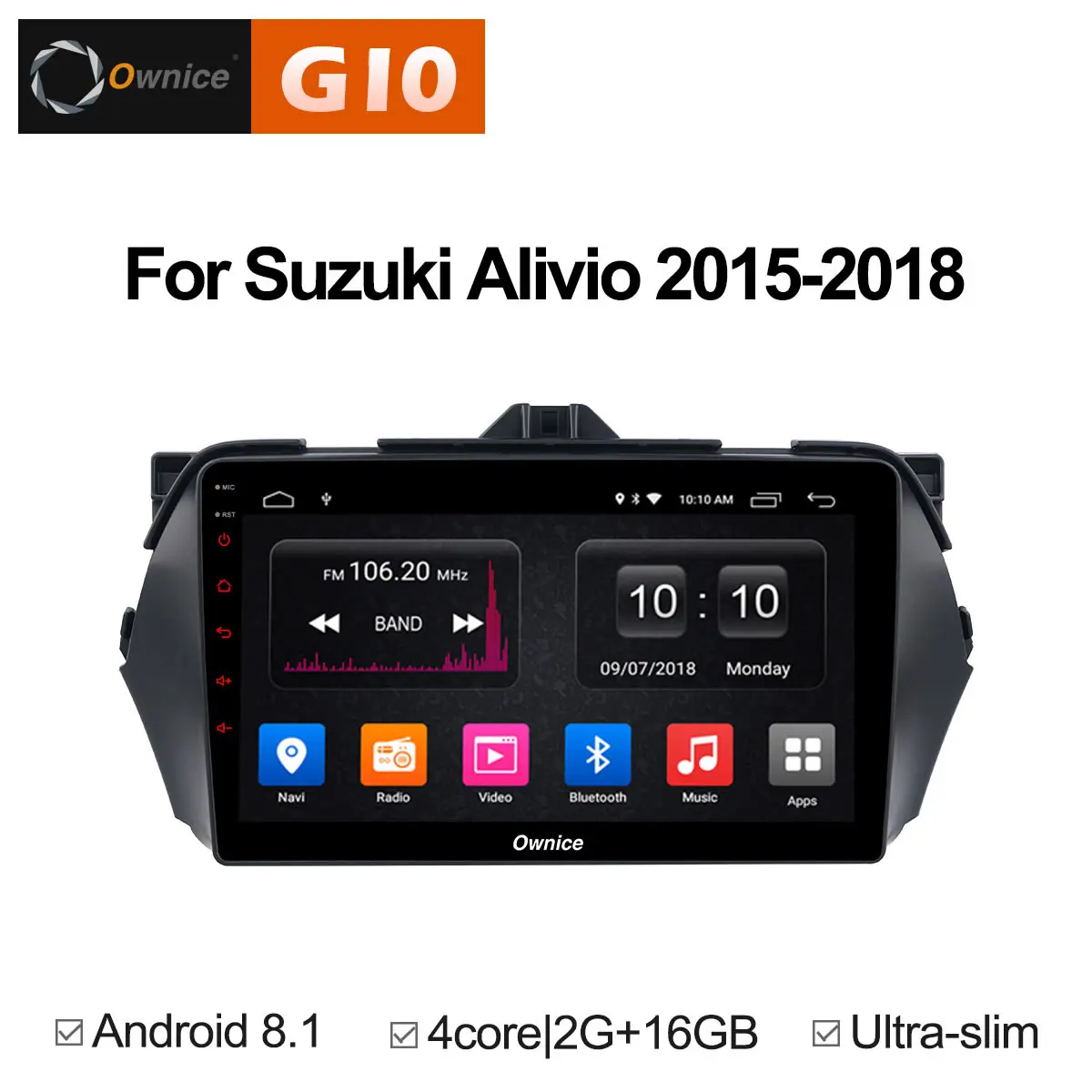 Ownice C500 + G10 9 дюймов Android 8 1 Octa Core dvd плеер для автомобиля gps навигации Для Suzuki ciaz Alivio