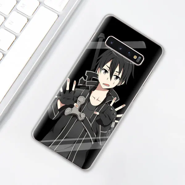 007 Обувь для вечеринки в Стиле косплей Sword Art Online(SAO), чехол для телефона аниме для samsung Galaxy S10e S10 плюс S7 S8 S9 Plus Note 8 9 M10 M20 M30 жесткий чехол Coque - Цвет: 007