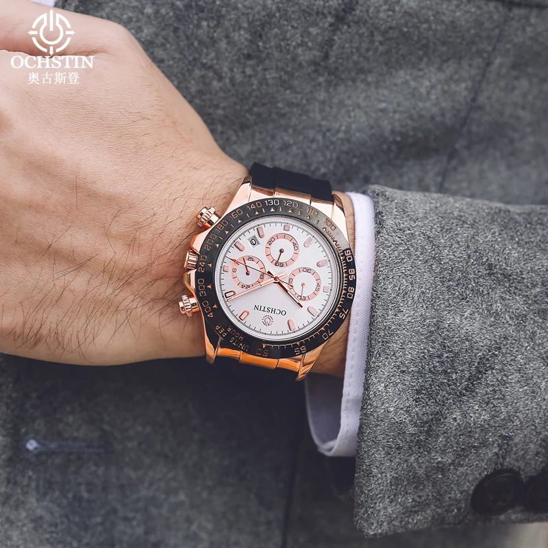 Новые мужские часы OCHSTIN Топ Роскошные брендовые дизайнерские кварцевые