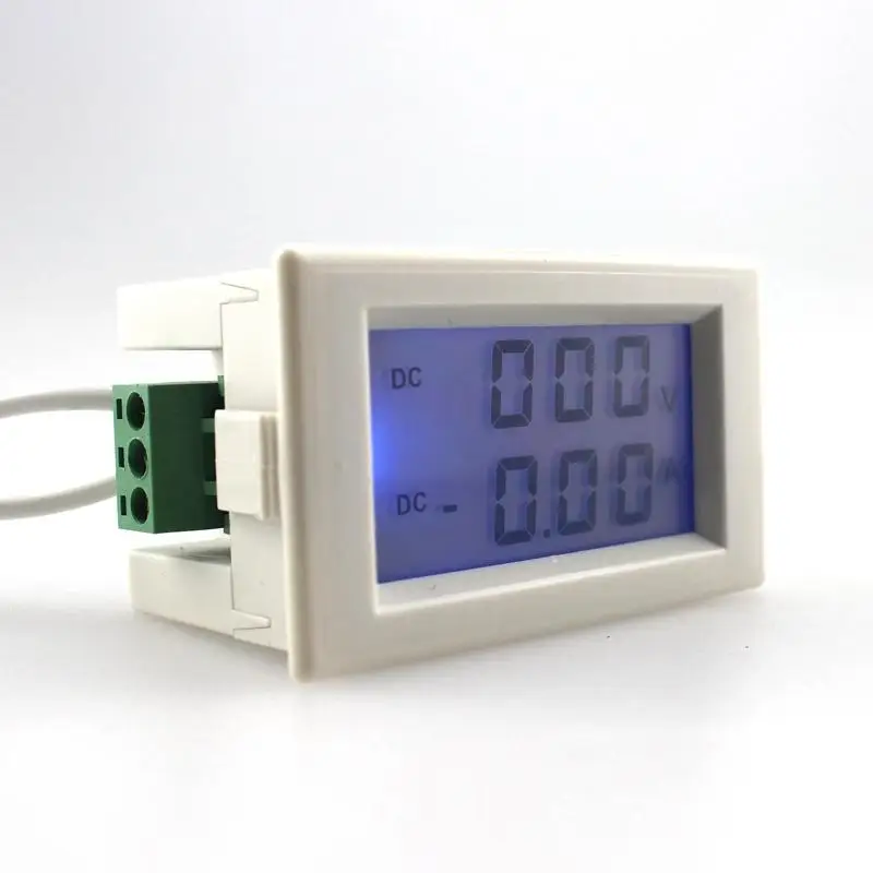 Двойной ЖК Дисплей ПОСТОЯННОГО Напряжения и Тока Метр Вольтметр Амперметр