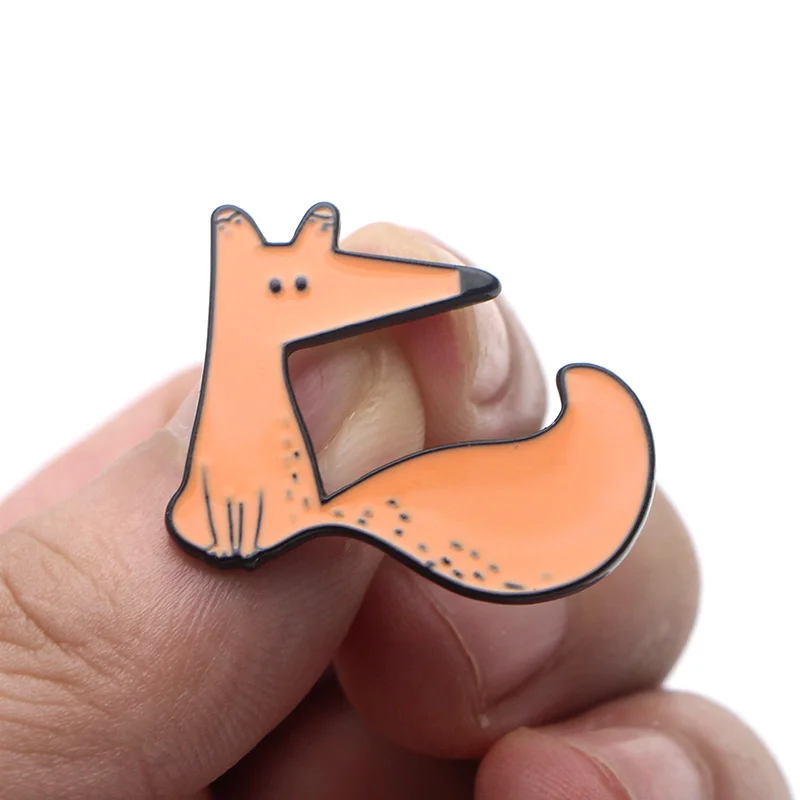 P3674 Dongmanli Le Petit Prince and Fox милые металлические эмалированные булавки и броши для нагрудных штифтов рюкзак сумки значок крутые подарки