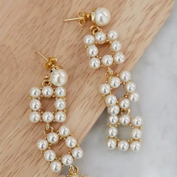 2017 новые модные свисающие серьги квадратные имитация жемчуга ювелирные для