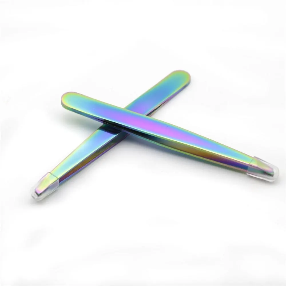 1 шт. угловой наклоненный пинцет для бровей Нержавеющая сталь уход за кожей лица