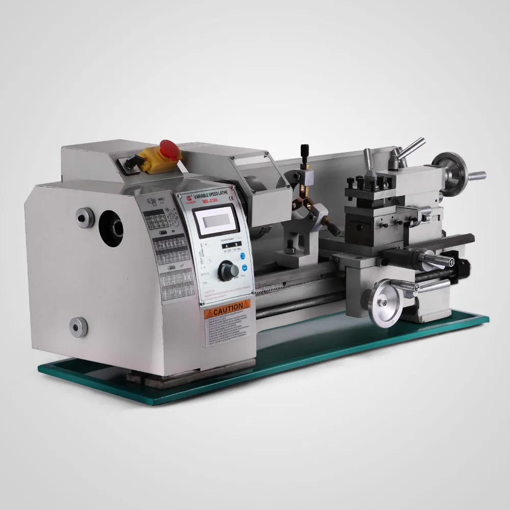 

8 x 16 Variable-Speed Mini Metal Lathe Bench Top Digital RPM 750W