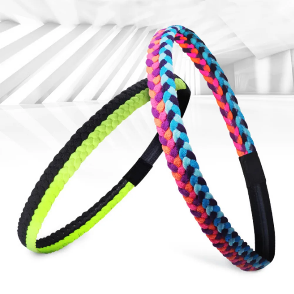 Эластичная Силиконовая повязка на голову для йоги фитнеса бега нескользящая