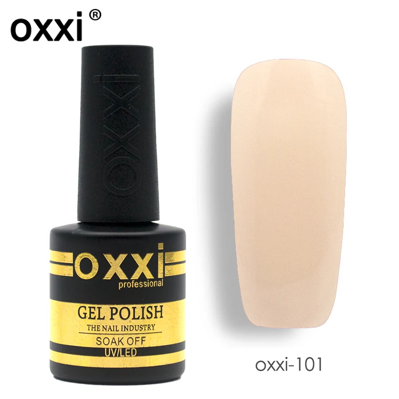 8ml-101 Oxxi яркий Гель-лак 8 мл Led УФ-гель для ногтей Полупостоянный Гибридный маникюрный лак для ногтей резиновое Базовое покрытие для ногтей - Цвет: 8ml-101