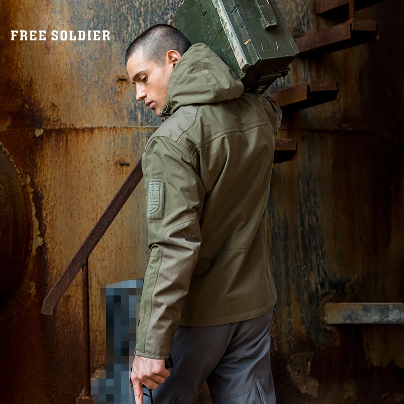 FREE SOLDIER тактическая куртка “Буря” с самостоятельной мастеркой-подкладкой износостойкая, воздухопроницаемая, водоотталкивающая, теплосохраняющая