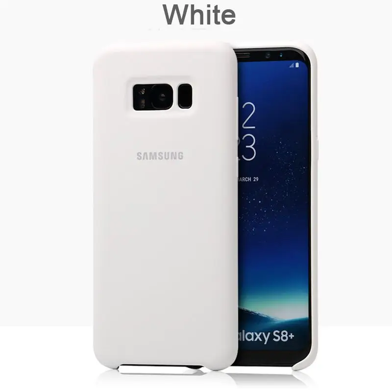 samsung Galaxy S8 S8 Plus силиконовый чехол 360 Защита противоударный G950 G955 чехол для телефона - Цвет: White