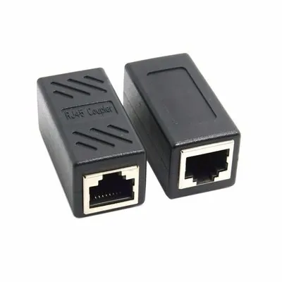 2 упаковки соединительный кабель RJ45 ethernet Разъем LAN встроенный Cat7/Cat6/Cat5e удлинитель
