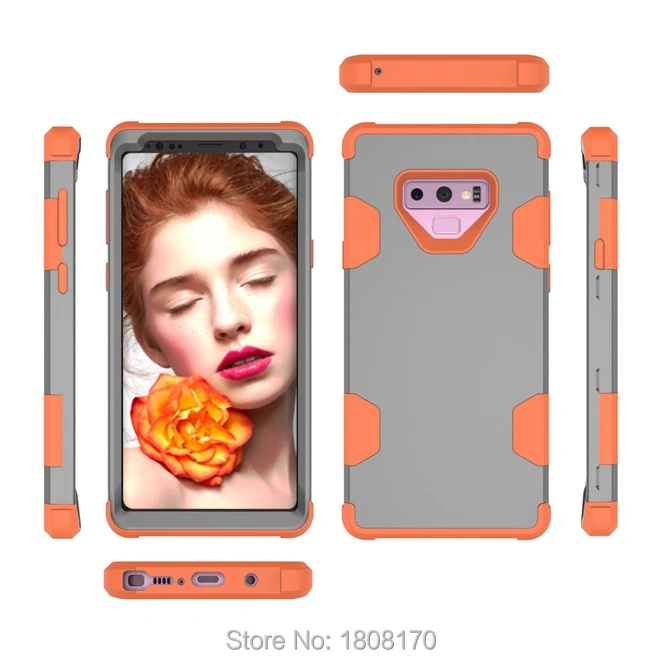 Гибридный защитный чехол 3 в 1 для Iphone X 8 7 6 6S Plus Samsung Galaxy NOTE9 NOTE8 S9 S8 телефона 50