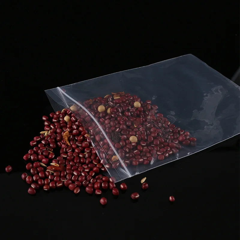 100 шт. прозрачные пластиковые пакеты с застежкой молнией|Сумки для вещей| |