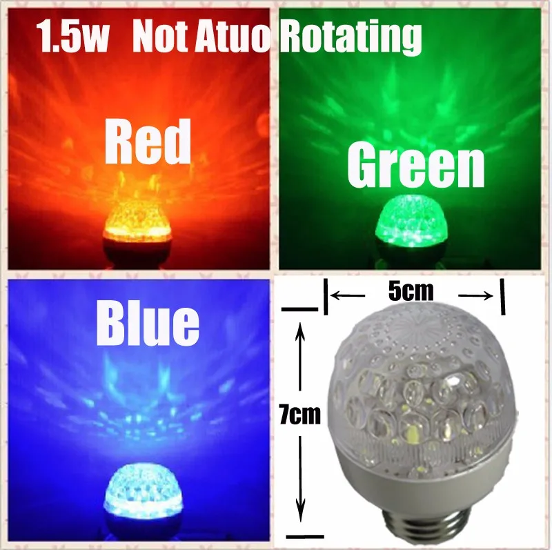 2017 Горячая E27 AC85 265V RGB/белый/красный/синий/зеленый 1 Вт Светодиодный хрустальный